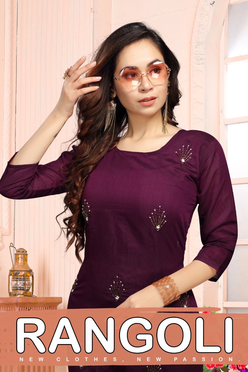 Rangoli 1001 Fancy Regular Wear Designer Kurti Collection